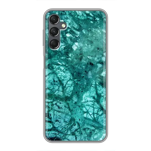 Чехол с принтом «Зеленый мрамор» для Samsung Galaxy A25 (A256)
