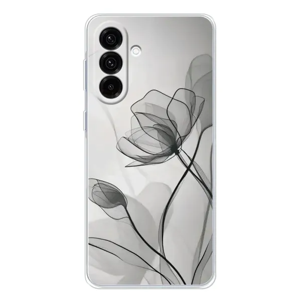 Чехол с принтом «Черные цветы» для Samsung Galaxy A26 5G Чехол с принтом «Черные цветы» для Samsung Galaxy A26 5G