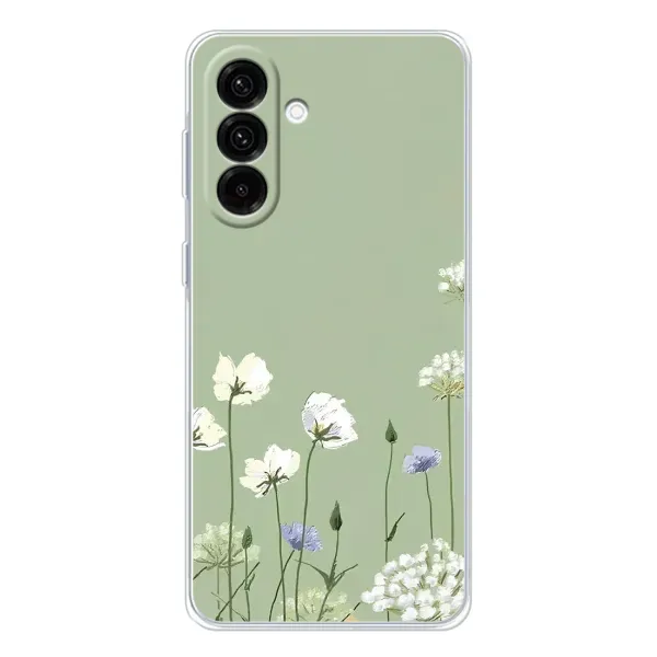 Чехол с принтом «Цветы на зеленом» для Samsung Galaxy A26 5G Чехол с принтом «Цветы на зеленом» для Samsung Galaxy A26 5G