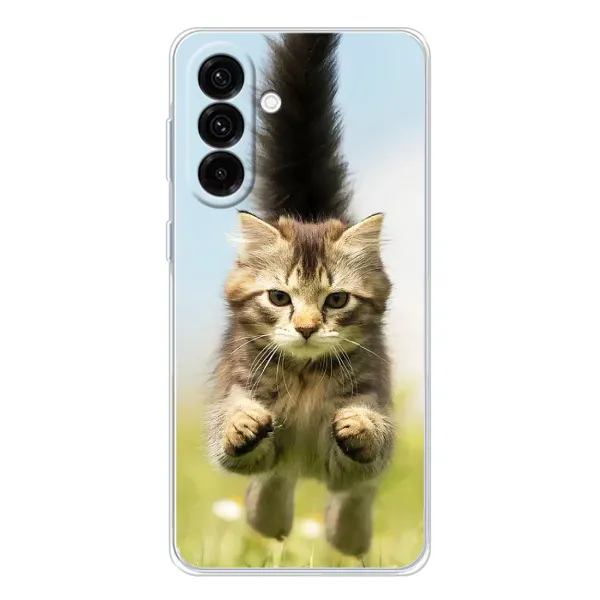 Чехол с принтом «Прыжок кота» для Samsung Galaxy A26 5G