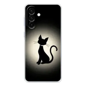 Чехол с принтом для Samsung Galaxy A26 5G (AlphaPrint) Модные коты (Силуэт котика)
