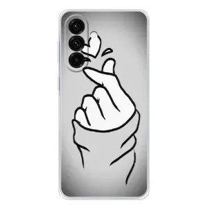Чехол с принтом для Samsung Galaxy A26 5G (AlphaPrint - Знак сердечка) (Значок Love)