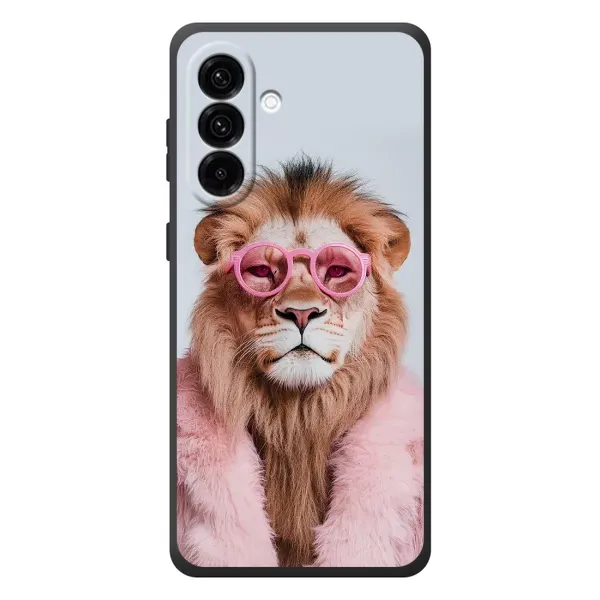 Чехол с принтом «Лев в очках» для Samsung Galaxy A27