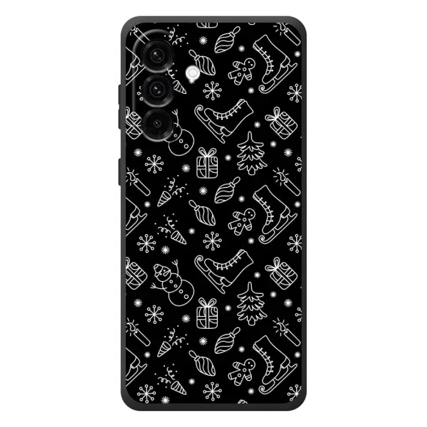 Чехол с принтом «Новогодний фон» для Samsung Galaxy A27