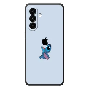 Чохол з принтом Стіч на Samsung Galaxy A27 (Stitch apple)