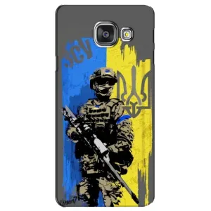 Чехлы с картинкой ЗСУ для Samsung Galaxy A3 2016 / A3100 / A310F (AlphaPrint) (АРТ солдат)