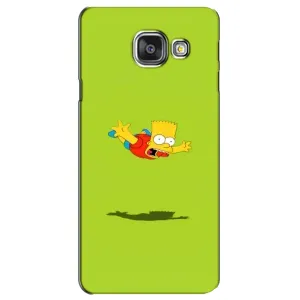 Чехол с Симпсонами для Samsung Galaxy A3 2016 / A3100 / A310F (VPrint) (Барт Симпсон)