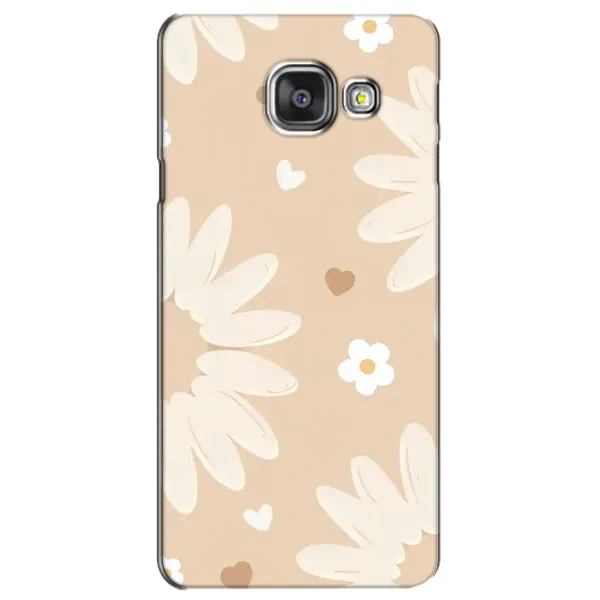 Чохол з принтом «Бежеві квіти» для Samsung Galaxy A3 2016 (A3100, A310F)
