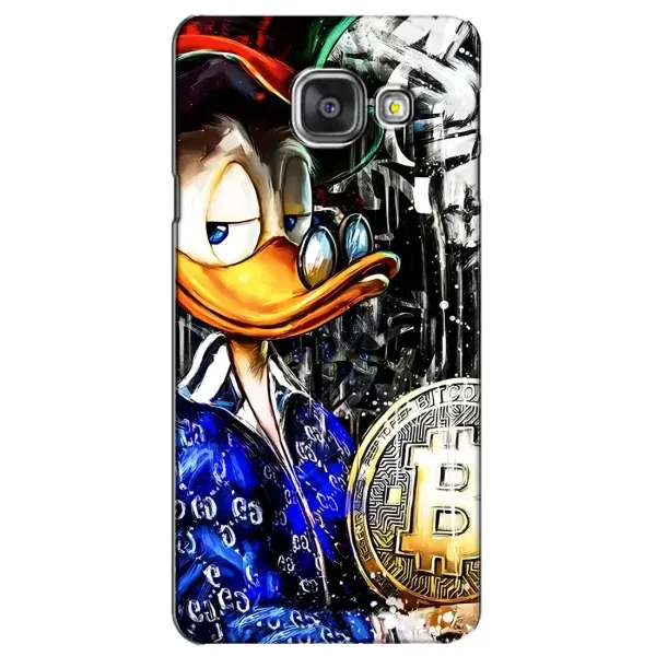 Чехол с принтом «Биткойн Скрудж» для Samsung Galaxy A3 2016 (A3100, A310F) Чехол с принтом «Биткойн Скрудж» для Samsung Galaxy A3 2016 (A3100, A310F)