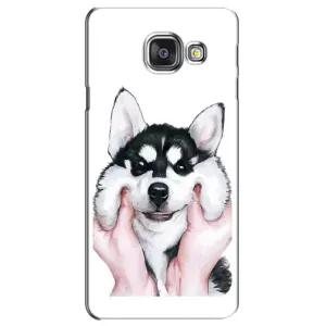 Чехлы с собаками для Samsung Galaxy A3 2016 / A3100 / A310F (VPrint) (Довольный Хаски)
