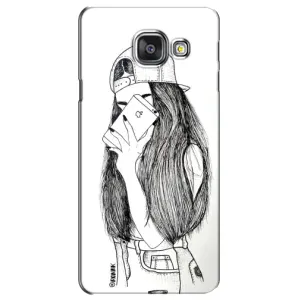 Чехол с печатью для Samsung Galaxy A3 2016 / A3100 / A310F - (Мода) (AlphaPrint) (Фото девочки)