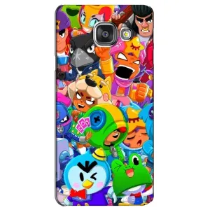 Чехол для Samsung Galaxy A3 2016 / A3100 / A310F Бравл Старс (VPrint) (герои Бравл Старс)