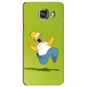 Чехол с Симпсонами для Samsung Galaxy A3 2016 / A3100 / A310F (VPrint) (Гомер Симпсон)