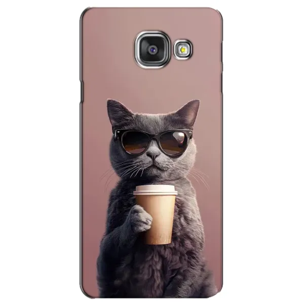 Чехол с принтом «Кот с кофе» для Samsung Galaxy A3 2016 (A3100, A310F) Чехол с принтом «Кот с кофе» для Samsung Galaxy A3 2016 (A3100, A310F)