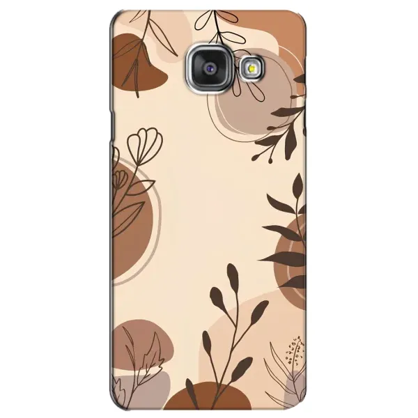 Чохол з принтом «Коричневі квіти» для Samsung Galaxy A3 2016 (A3100, A310F)