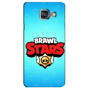Чехлы Brawl Stars для Samsung Galaxy A3 2016 / A3100 / A310F (AlphaPrint) (Лого Бравл Старс)