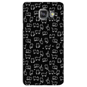Чохол з принтом для Samsung Galaxy A3 2016 / A3100 / A310F (AlphaPrint) Модні коти (Маленькі котики)