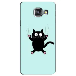 Чохол з принтом для Samsung Galaxy A3 2016 / A3100 / A310F (AlphaPrint) Модні коти (Падаючий кіт)