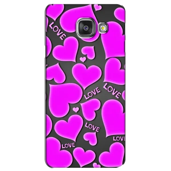 Чехол с принтом «Pink hearts» для Samsung Galaxy A3 2016 (A3100, A310F) Чехол с принтом «Pink hearts» для Samsung Galaxy A3 2016 (A3100, A310F)