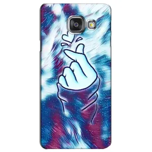 Чехол с принтом для Samsung Galaxy A3 2016 / A3100 / A310F (AlphaPrint - Знак сердечка) (Радужное сердце)