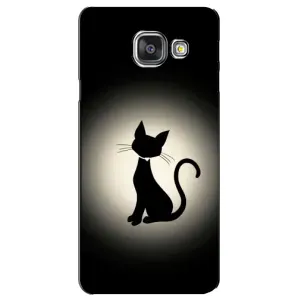 Чохол з принтом для Samsung Galaxy A3 2016 / A3100 / A310F (AlphaPrint) Модні коти (Силует котика)