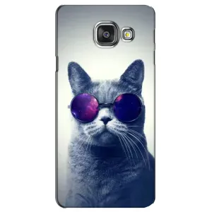 Чохол з принтом для Samsung Galaxy A3 2016 / A3100 / A310F (AlphaPrint) Модні коти (Стильний кіт)