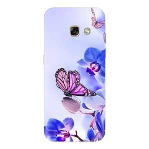 Чохли з квітами для Samsung Galaxy A3 2017 / A320 / A320F (VPrint) (Метелик на квітах)