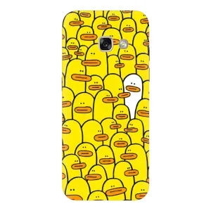 Чохол з принтом для Samsung A3 2017 - (Прикольні) (AlphaPrint) (Біла уточка)