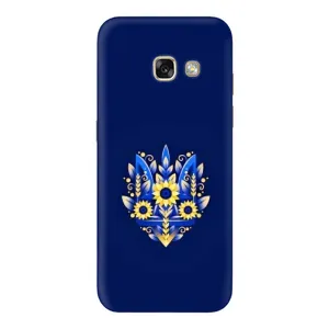 Чохли для Samsung Galaxy A3 2017 / A320 / A320F Укр. Символіка (AlphaPrint) (Квітковий Герб)