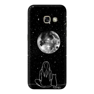Чохол з малюнком кіт на Samsung Galaxy A3 2017 / A320 / A320F (Дівчина з котом)