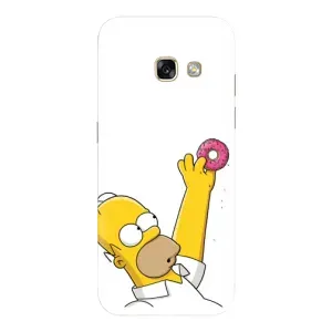 Чjхол з Сімпсонами для Samsung Galaxy A3 2017 / A320 / A320F (VPrint) (Гомер з пончиком)