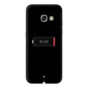 Чехлы для любимой на Samsung A3 2017 (VPrint) (Love battery)