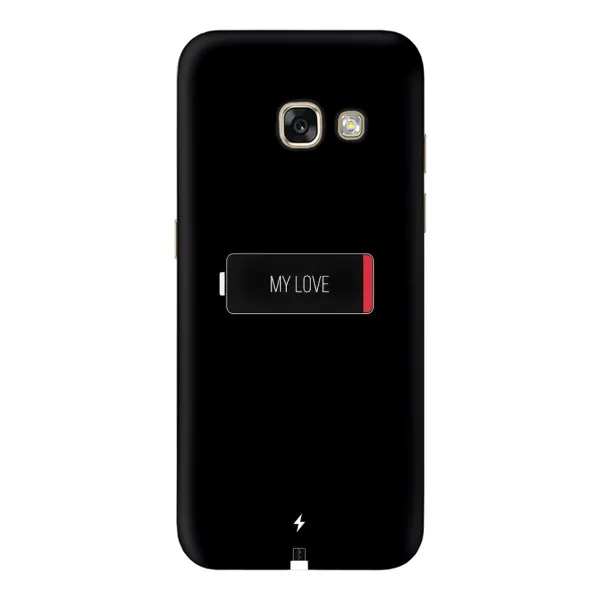 Чехол с принтом «Love battery» для Samsung Galaxy A3 2017 (A320, A320F)