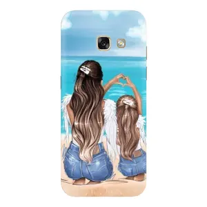 Чохол з друком для Samsung Galaxy A3 2017 / A320 / A320F - (Мама з дитинкою) (AlphaPrint) (Мама з донькою)