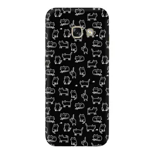 Чохол з принтом для Samsung Galaxy A3 2017 / A320 / A320F (AlphaPrint) Модні коти (Маленькі котики)