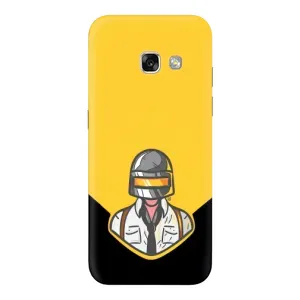 Чеjхол PUBG для Samsung A3 2017 (AlphaPrint) (Пабг в шоломі)