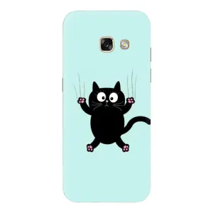 Чохол з принтом для Samsung Galaxy A3 2017 / A320 / A320F (AlphaPrint) Модні коти (Падаючий кіт)