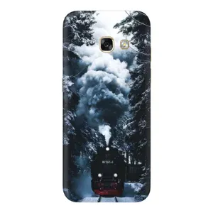 Новорічні, Святкові Чохли для Samsung Galaxy A3 2017 / A320 / A320F - 2024 год (Зимовий потяг)