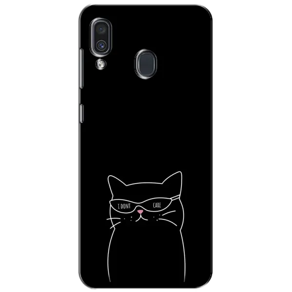 Чохол з принтом «Байдужий кіт» для Samsung Galaxy A30 2019 (A305F)