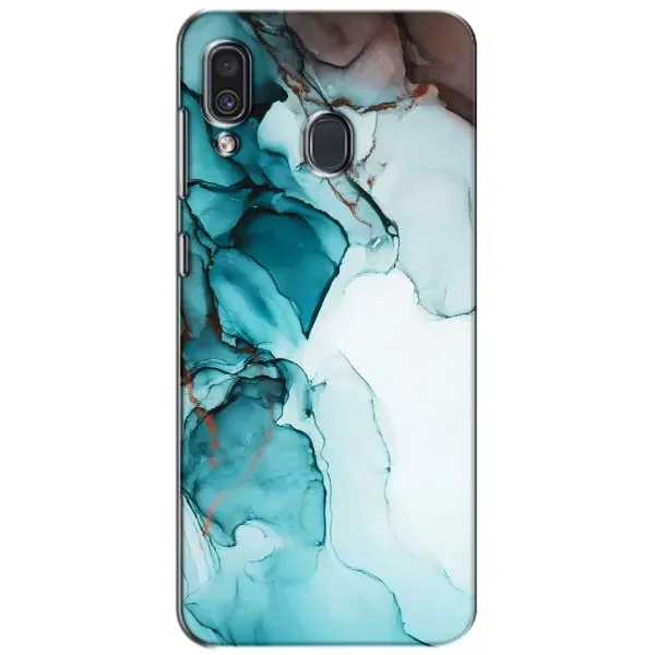 Чехол с принтом «Бирюзовый мрамор» для Samsung Galaxy A30 2019 (A305F)