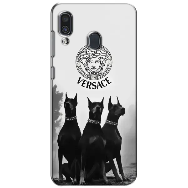Чохол з принтом «Доберман Версаче» для Samsung Galaxy A30 2019 (A305F) Чохол з принтом «Доберман Версаче» для Samsung Galaxy A30 2019 (A305F)