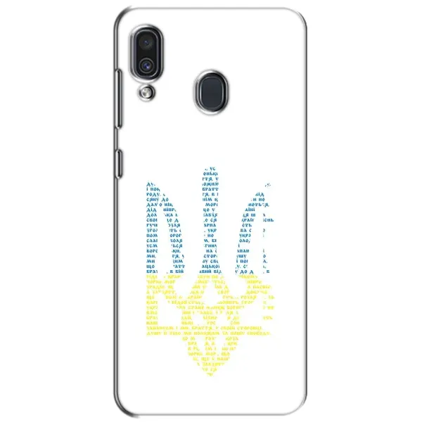 Чехол с принтом «Герб из букв» для Samsung Galaxy A30 2019 (A305F)