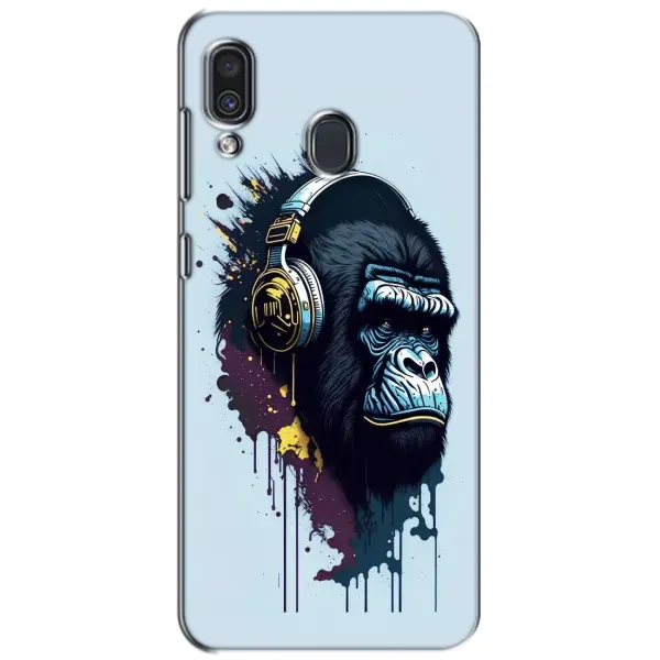Чехол с принтом «Горилла в наушниках» для Samsung Galaxy A30 2019 (A305F)