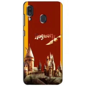 Чехлы с Гарри Поттером для Samsung Galaxy A30 2019 (A305F) (AlphaPrint) (Hogwarts)