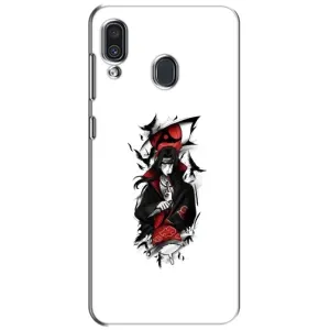 Чехлы на тему: Итачи Учиха для Samsung Galaxy A30 2019 (A305F) (AlphaPrint) (Итачи с атрибутами)