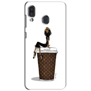 Чехлы Луи Витон для Samsung Galaxy A30 2019 (A305F) (AlphaPrint - LOUIS VUITTON) (кофе LOUIS VUITTON)