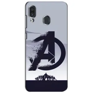 Чехлы с героями Марвел Samsung Galaxy A30 2019 (A305F) (VPrint) (Команда А)