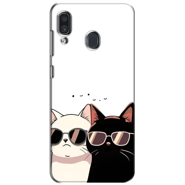 Чохол з принтом «Коти в окулярах» для Samsung Galaxy A30 2019 (A305F)