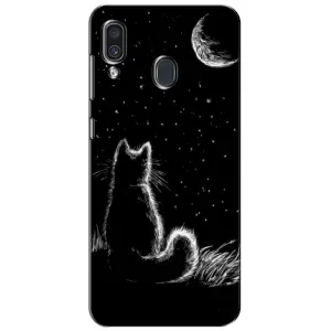 Чохол з принтом для Samsung Galaxy A30 2019 (A305F) (AlphaPrint) Модні коти