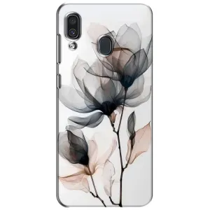 Чохол з принтом «Квіти на білому» для Samsung Galaxy A30 2019 (A305F)